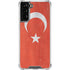 Turkish Flag Distressed Galaxy S21 FE Clear Case