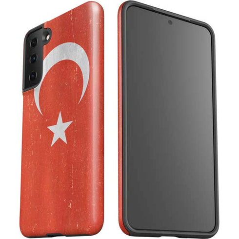 Turkish Flag Distressed Galaxy S21 Plus 5G Pro Case