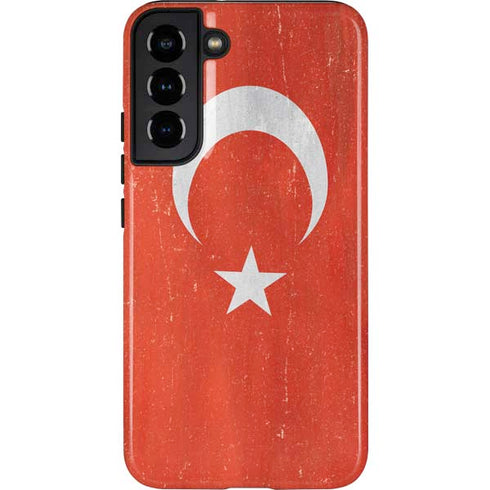 Turkish Flag Distressed Galaxy S22 Plus Pro Case