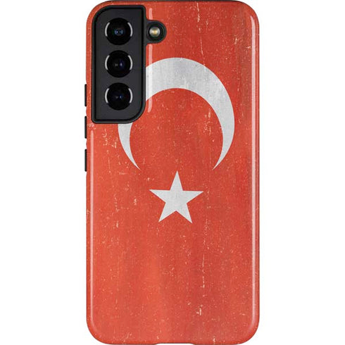 Turkish Flag Distressed Galaxy S22 Pro Case