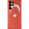 Turkish Flag Distressed Galaxy S22 Ultra Skin