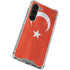 Turkish Flag Distressed Galaxy S23 Clear Case