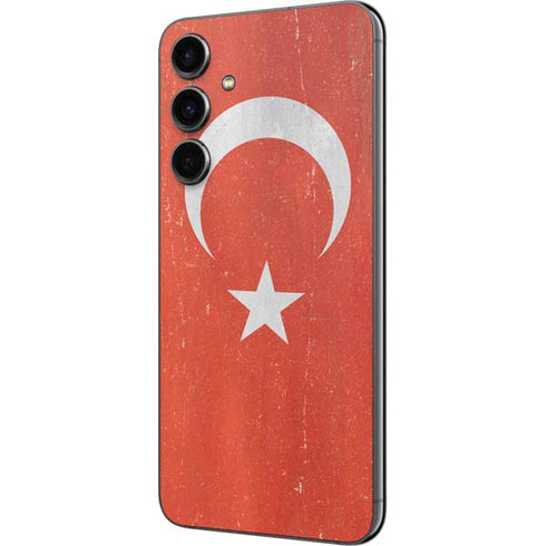 Turkish Flag Distressed Galaxy S23 FE Skin