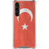 Turkish Flag Distressed Galaxy S23 Plus Clear Case