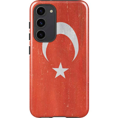 Turkish Flag Distressed Galaxy S23 Plus Pro Case