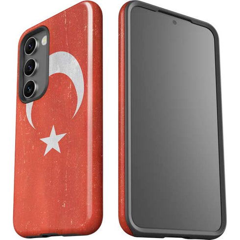 Turkish Flag Distressed Galaxy S23 Plus Pro Case