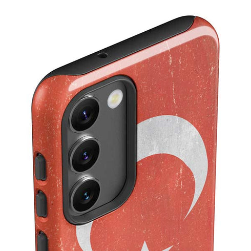Turkish Flag Distressed Galaxy S23 Pro Case