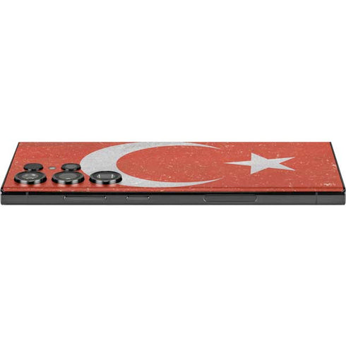 Turkish Flag Distressed Galaxy S23 Ultra Skin