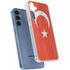 Turkish Flag Distressed Galaxy S24 Clear Case