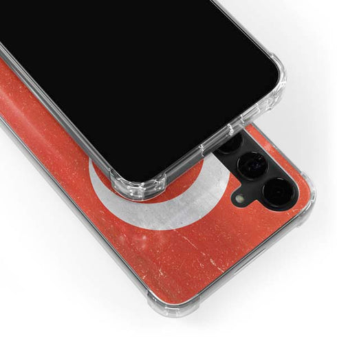 Turkish Flag Distressed Galaxy S24 Plus Clear Case