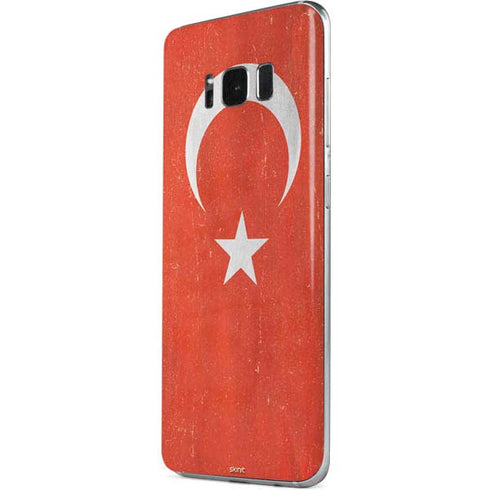 Turkish Flag Distressed Galaxy S8 Plus Skin