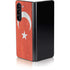 Turkish Flag Distressed Galaxy Z Fold5 5G Skin