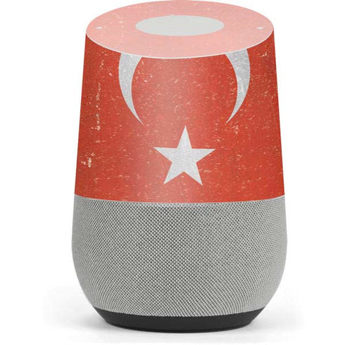 Turkish Flag Distressed Google Home Skin