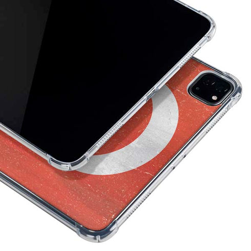 Turkish Flag Distressed iPad Pro 12.9in (2020) Clear Case