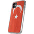 Turkish Flag Distressed iPhone 11 Clear Case