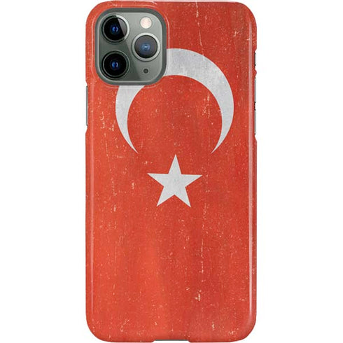 Turkish Flag Distressed iPhone 11 Pro Lite Case