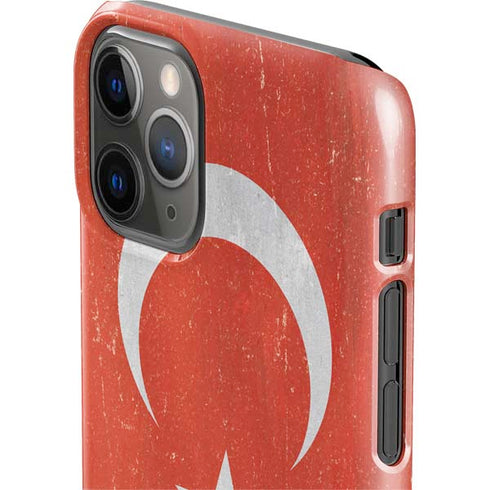 Turkish Flag Distressed iPhone 11 Pro Lite Case