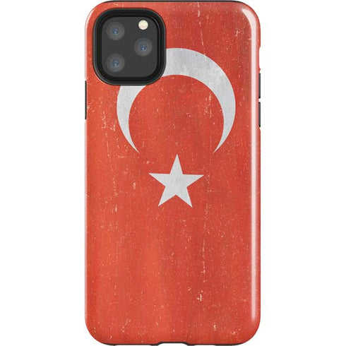 Turkish Flag Distressed iPhone 11 Pro Max Impact Case