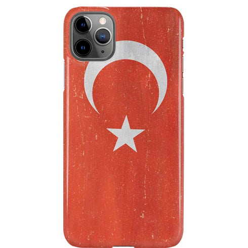Turkish Flag Distressed iPhone 11 Pro Max Lite Case