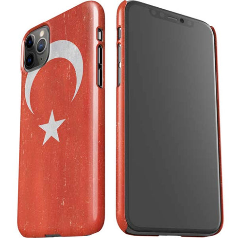 Turkish Flag Distressed iPhone 11 Pro Max Lite Case