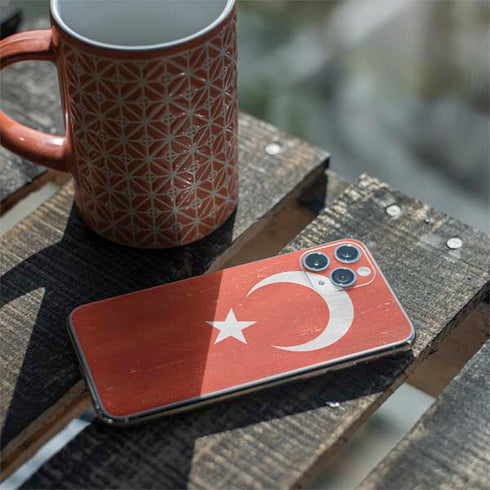 Turkish Flag Distressed iPhone 11 Pro Skin