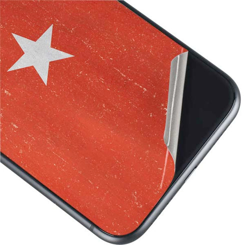 Turkish Flag Distressed iPhone 11 Skin