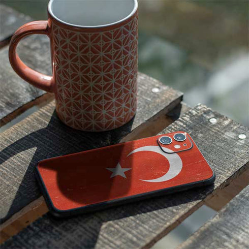 Turkish Flag Distressed iPhone 11 Skin