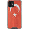 Turkish Flag Distressed iPhone 12 Clear Case