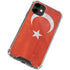 Turkish Flag Distressed iPhone 12 Clear Case