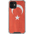 Turkish Flag Distressed iPhone 12 Mini Clear Case