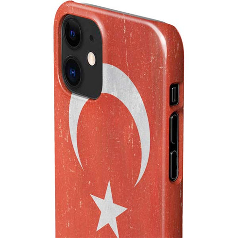 Turkish Flag Distressed iPhone 12 Mini Lite Case