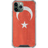 Turkish Flag Distressed iPhone 12 Pro Clear Case