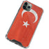 Turkish Flag Distressed iPhone 12 Pro Clear Case