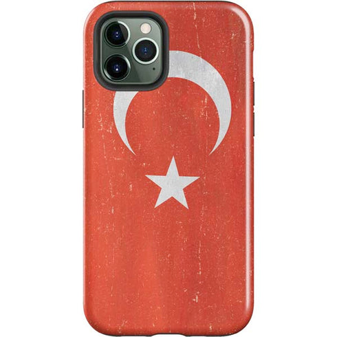 Turkish Flag Distressed iPhone 12 Pro Max Impact Case