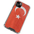 Turkish Flag Distressed iPhone 13 Clear Case