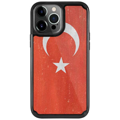 Turkish Flag Distressed iPhone 13 Pro Cargo Case