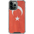 Turkish Flag Distressed iPhone 13 Pro Max Clear Case