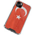 Turkish Flag Distressed iPhone 14 Clear Case