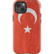 Turkish Flag Distressed iPhone 14 Impact Case