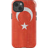 Turkish Flag Distressed iPhone 14 Impact Case