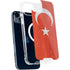 Turkish Flag Distressed iPhone 15 Plus MagSafe Case