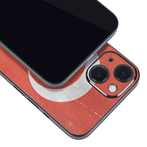 Turkish Flag Distressed iPhone 15 Plus Skin