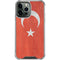 Turkish Flag Distressed iPhone 15 Pro Max Clear Case