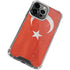 Turkish Flag Distressed iPhone 14 Pro Max Clear Case