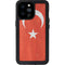 Turkish Flag Distressed iPhone 14 Pro Max Waterproof Case