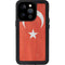 Turkish Flag Distressed iPhone 14 Pro Waterproof Case