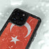 Turkish Flag Distressed iPhone 14 Pro Waterproof Case