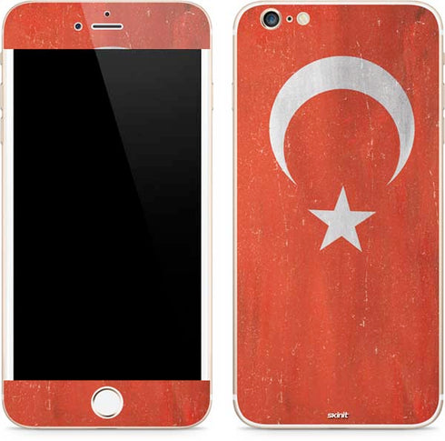 Turkish Flag Distressed iPhone 6/6s Plus Skin
