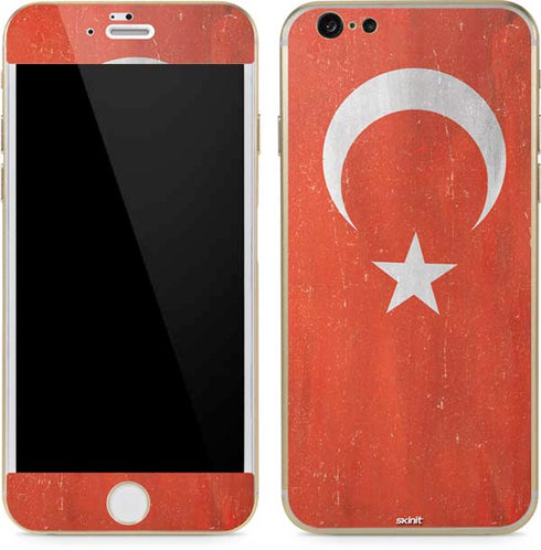 Turkish Flag Distressed iPhone 6/6s Skin