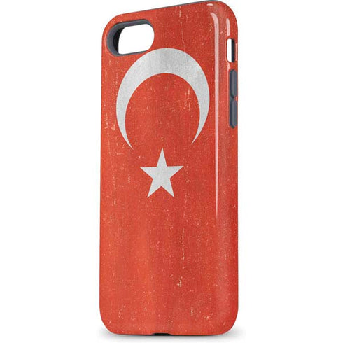 Turkish Flag Distressed iPhone 8 Pro Case